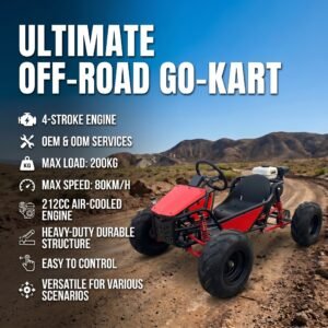 Four-stroke steering wheel go-kart, outdoor recreational vehicle
