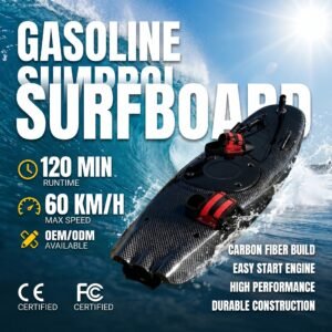100% Carbon Fiber 118CC Fuel-Powered Surfboard